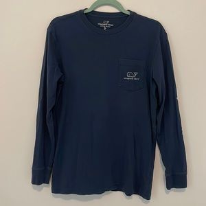 Vinyard Vines Youth Kids Navy Long Sleeve T-shirt